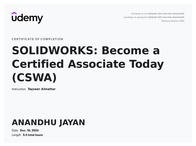 SOLIDWORKS Certification